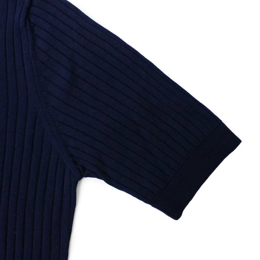 ハイゲージ ニットポロシャツ 全2色