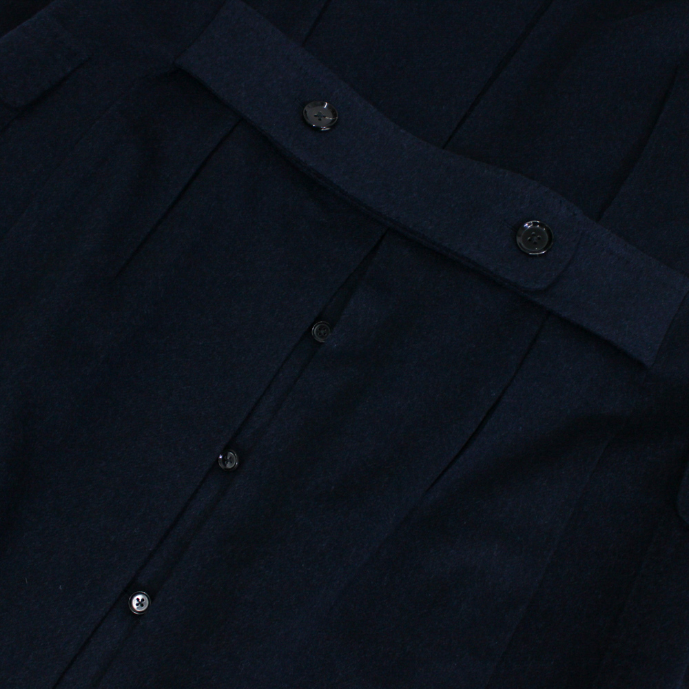 カシミヤ ネイビーポロコート RC-74