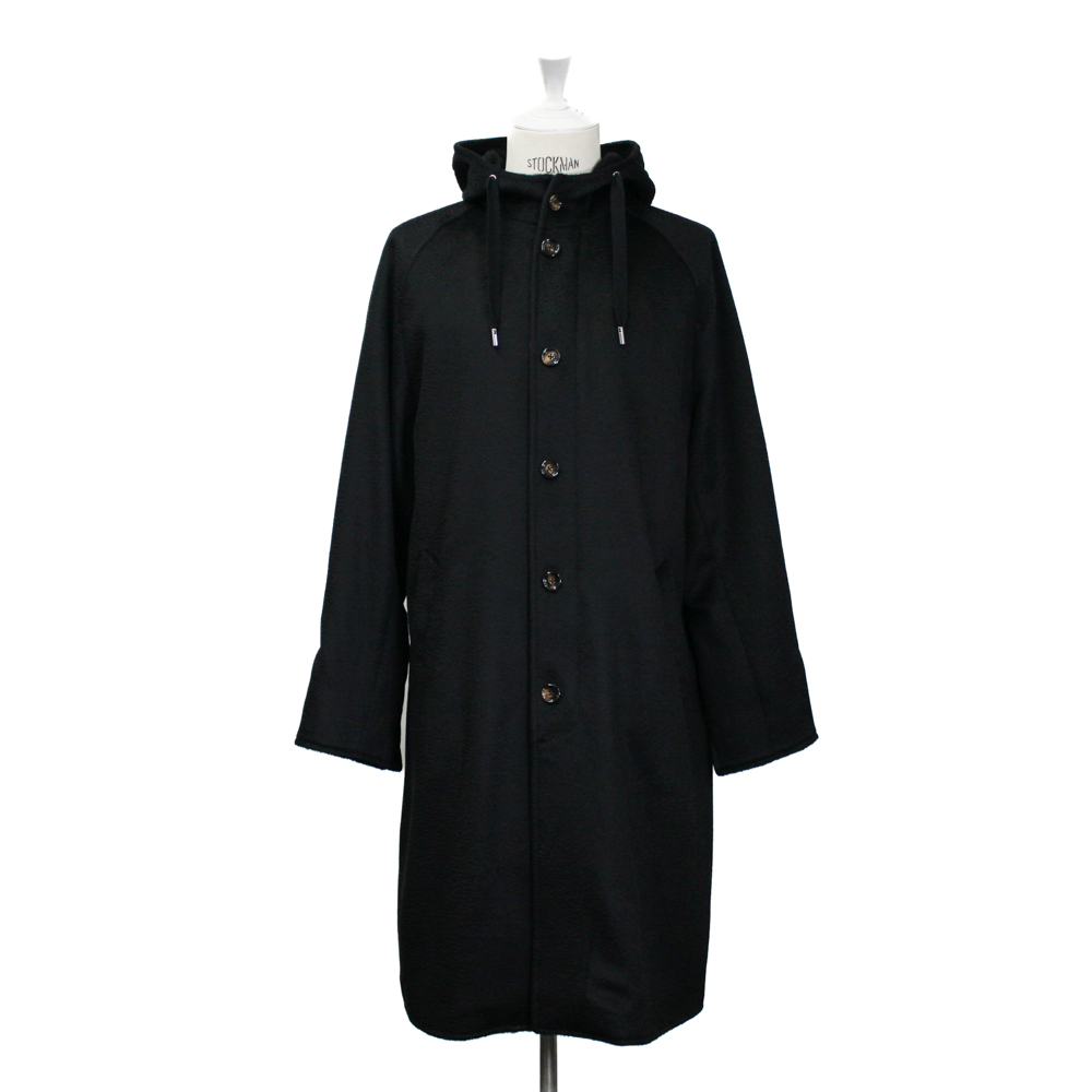 フーデット ラグラン サイドスリット コート 3カラー