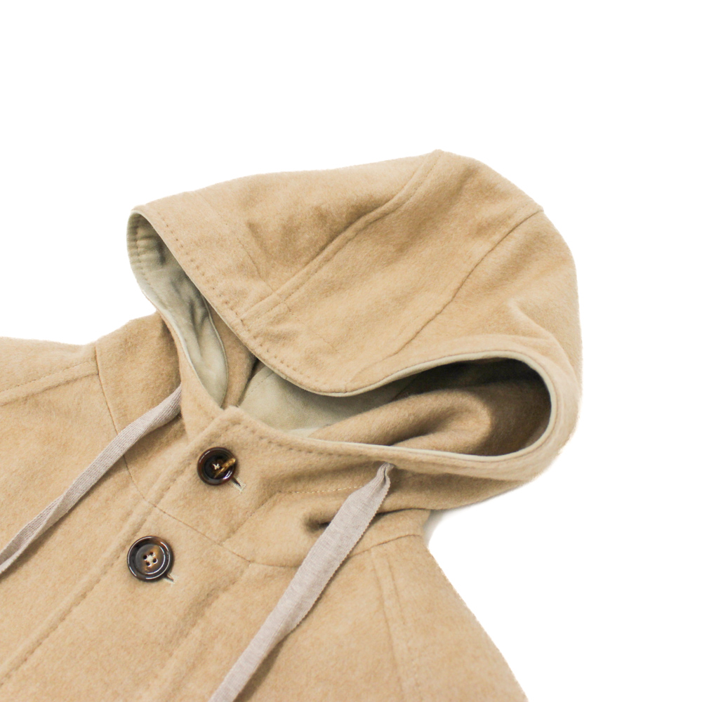 フーデット ラグラン サイドスリット コート 3カラー