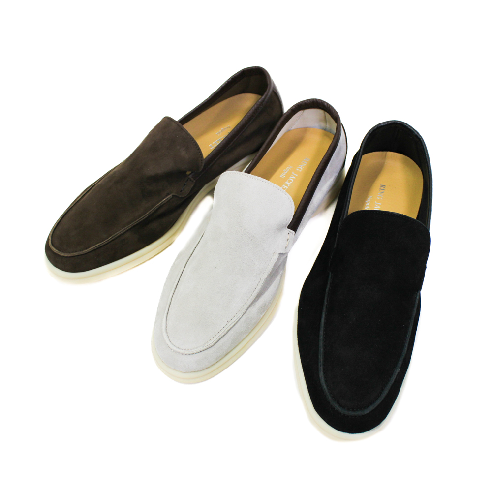 アンライニング スエード スリッポン