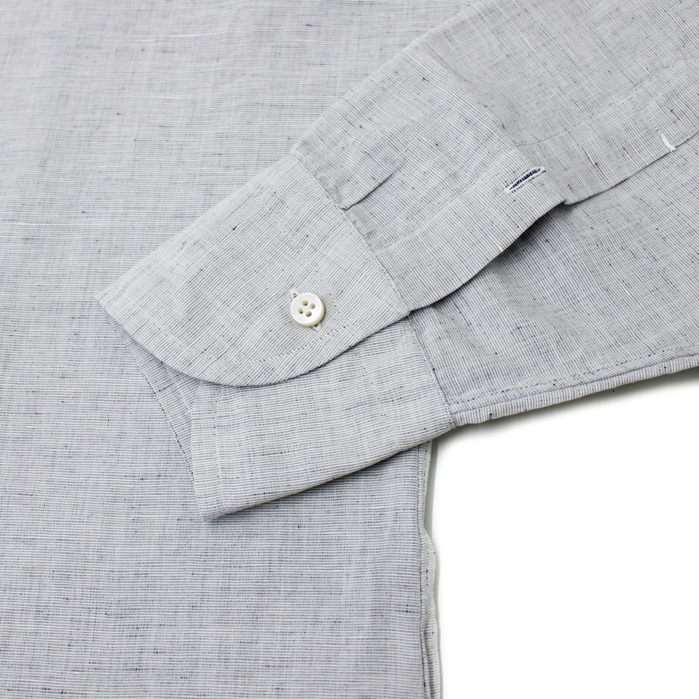 ハンド7工程 ワンピースカラー カジュアルシャツ（6色）